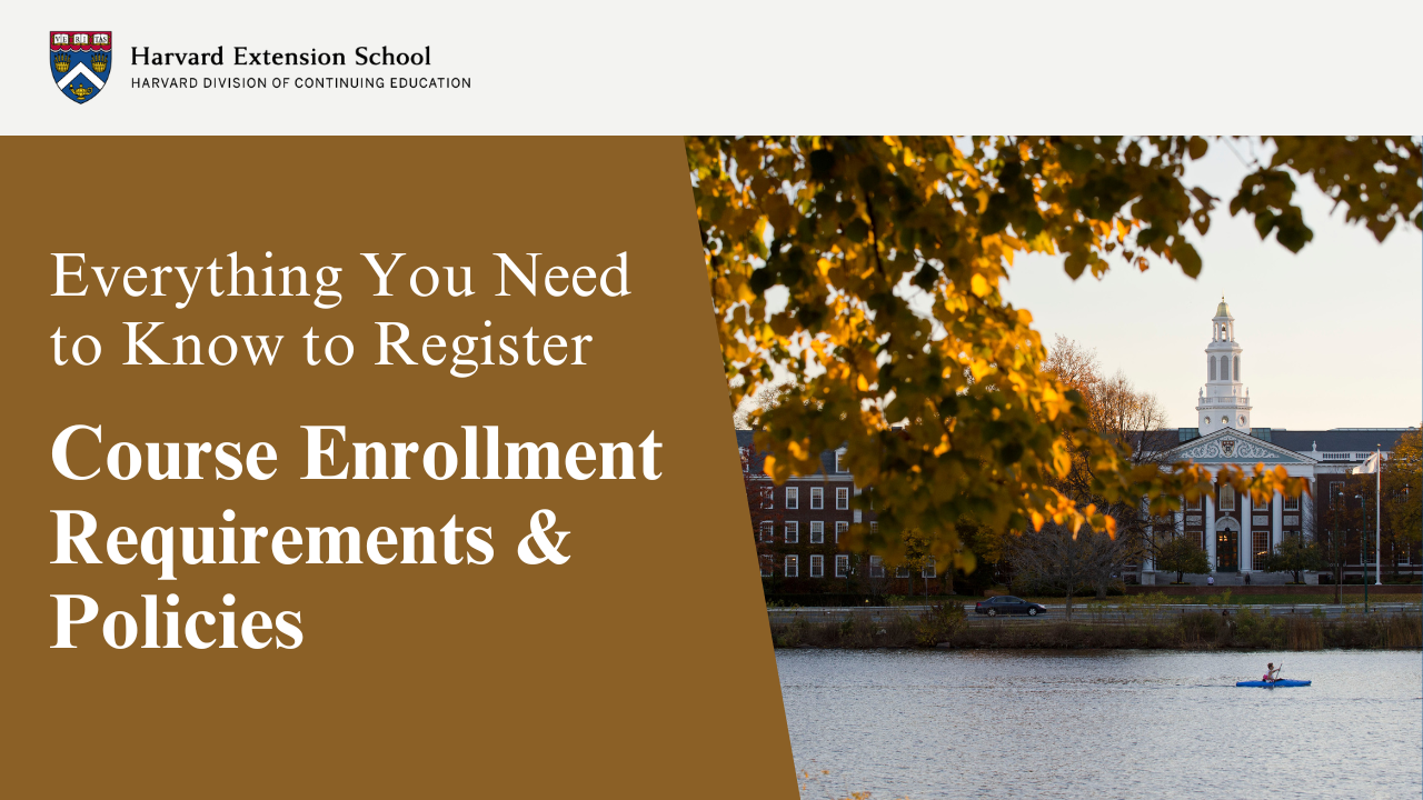 Course Enrollment Requirements & Policies