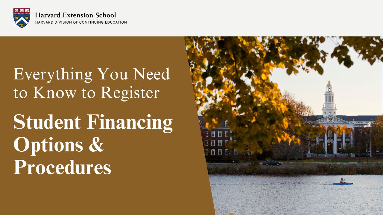 Student Financing Options and Procedures